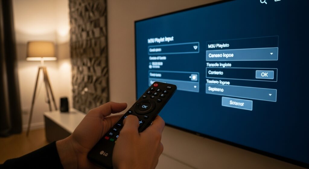 Inserimento delle liste iptv funzionanti su Smart TV LG con telecomando