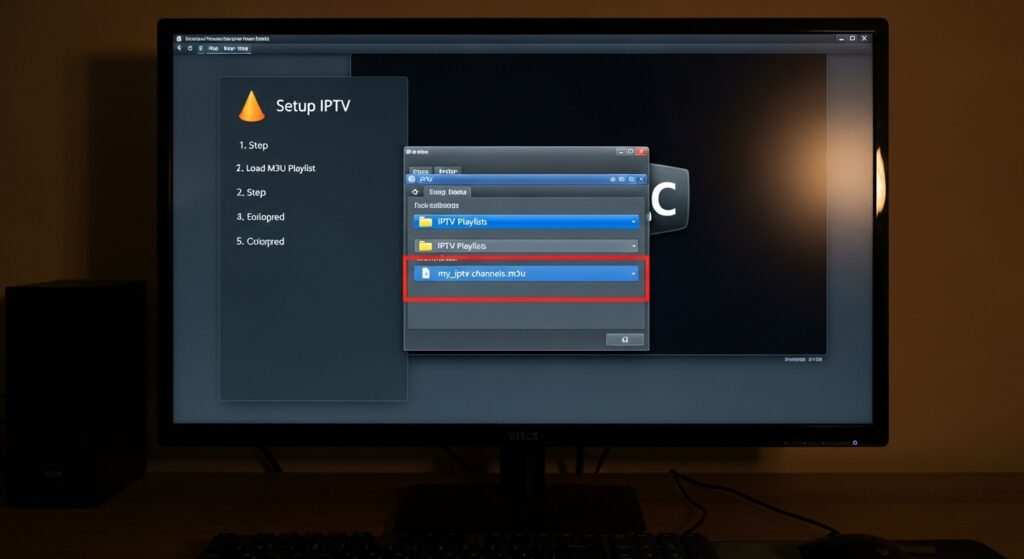 Caricamento di una liste IPTV M3U gratis su VLC Media Player

