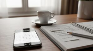 Calendario Mondiali 2026 su smartphone con planner e appunti orari italiani